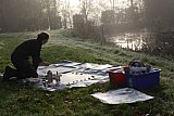 Painting on location - Lake & Trees